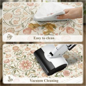 KIMODE Tapis de cuisine Farmhouse Tapis 2 pièces anti-fatigue Boho Floral rembourré PP 17 "x 47" + 17 "x 29" Ensembles de cuisine au sol - Product Image 4