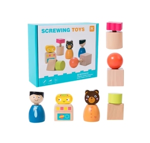 Hot Sell Wooden Tabletop Toys Assembly Matching Game Montessori Other Educational Toys for Kids Toddler Boys & Girls Customized - Product Image 1