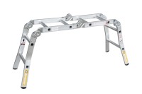 Échelle industrielle pliante multifonctionnelle, échelle en aluminium à longueur réglable, fourniture directe d'usine chinoise