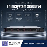 Serveur en rack 1U Lenovo ThinkSystem SR630 V4 avec double processeur Intel Xeon 6, 8 To DDR5 8000 MHz MRDIMM, 16x E3.S NVMe 5G, pour le calcul en nuage