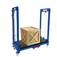 Plateforme de levage verticale automatique pliable en acier de 4 m 500 kg, alimentée par batterie, 130x75 cm