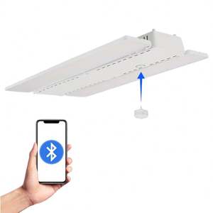 Projecteur linéaire industriel OEM 130W pour AC100-277V, construction en aluminium, étanche IP65, garantie 5 ans, télécommande/détecteur - Product Image 3