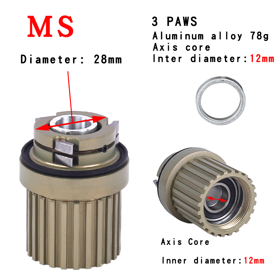 3 cliquets MS 12S 12MM
