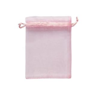 Sacs en organza transparents avec logo personnalisé imprimé, cordon de serrage, perles, emballage cadeau pour bijoux, pochette en maille - Product Image 4