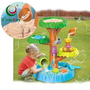 Set di Giocattoli Estivi da Spiaggia in Plastica con Albero, Tavolo e Sabbia per Bambini - Product Image 1