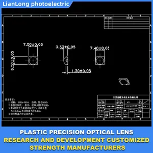 Lensa kustom dari saklar Sensor fotoelektrik pencari jarak PMMA teleskop Laser menerima dan lensa pengumpul emisi