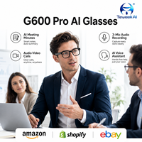 Gafas Inteligentes G600Pro con Cámara de 13MP, Fotografía, Grabación de Audio, Transferencia Inalámbrica, Altavoces Duales para Creación de Contenido