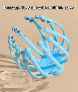 Wholesale 12 Stainless Steel Contact Beads Claw Shape Scalp <b>Massage</b> Health Care <b>Tool</b> Octopus Head Massager - Product Image 6