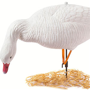 Realistic EVA Snow Goose Hunting <b>Decoy</b> with Stand Stake - Foldable Waterproof UV-Resistant Waterfowl Bait - Product Image 4
