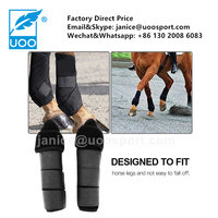 UOO Ensemble de 4 bottes de protection avant en néoprène personnalisées Bottes d'équitation de sport