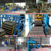 Équipement professionnel pour briqueterie, machine à fabriquer des briques de type 4-35, machine manuelle à fabriquer des briques emboîtables