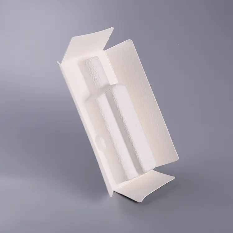 Biologisch abbaubares pulpenformendes inneres Tablet Recyclingbox Weinverpackung Einsatztablett aus Recyclingpapier