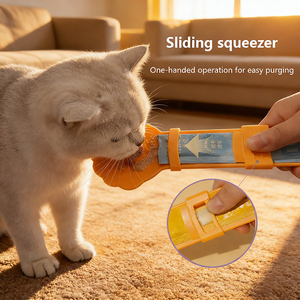 Pet Supplies Manufacture Wholesale Pet <b>Cat</b> Strip Squeeze Spoon Wet <b>Cat</b> <b>Treat</b> <b>Dispenser</b> <b>Cat</b> Strip Snack Feeder/ - Product Image 1