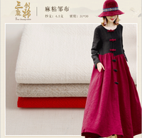 Tissu en lin délavé lourd - Mélange de lin et coton biologique 371 g/m² pour vêtements et textiles de maison, prêt à être expédié