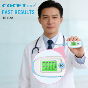 เครื่องวัดอุณหภูมิดิจิตอลทางการแพทย์<span class=keywords><strong>แบบ</strong></span>ดิจิทัลสำหรับผู้ใหญ่หัววัด<span class=keywords><strong>แบบ</strong></span>ยืดหยุ่นกันน้ำอ่านเร็ว10วินาที - Product Image 6