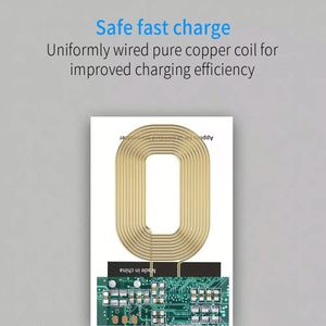 ตัวรับสัญญาณการชาร์จแบบไร้สายสำหรับโทรศัพท์ 7 6s Plus 5s ไมโครยูเอสบี ประเภท ซีเครื่องชาร์จไร้สายอเนกประสงค์สำหรับแอนดรอยด์ - Product Image 5