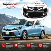 Topzonauto pour Cache-Pare-Chocs Avant de Voiture 52119-52760 pour Toyota Vitz Yaris 2015 2016 2017 Pièces de Carrosserie KSP130 NSP130 NCP131