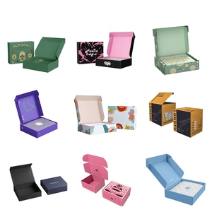 Free Design Custom Logo Double-Sided Printed Mailer Box Recyclable Paper Boxes Shipping <strong>Packaging</strong> For Cosmetic Gift Business - Product Image 2