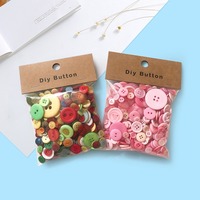 Botones de Resina de Colores Variados, 2-4 Agujeros, Redondos, para Manualidades, Costura, Manualidades Infantiles, Pintura de Botones, Manualidades Hechas a Mano