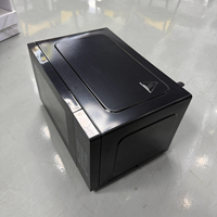 Plateau tournant en verre Table électrique noire numérique 900W 25L Friteuse à air Mini four à micro-ondes de comptoir