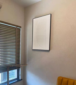 Thiết Kế Nội Thất Trang Trí Nội Thất Hiện Đại Trừu Tượng Sang Trọng Kết Cấu Sơn Và Tường Nghệ Thuật 3D Wabi-Sabi Trắng Hỗn Hợp Phương Tiện Truyền thông Tác Phẩm Nghệ Thuật - Product Image 6