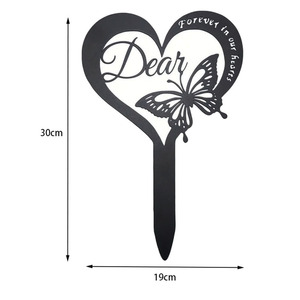 Decorazione da Giardino in Ferro per Cimiteri, Ornamenti Simulati per Paesaggi Esterni e <span class=keywords><strong>Cortili</strong></span> - Product Image 5