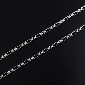 Collar de Acero Inoxidable con Cadena Larga Cuadrada <span class=keywords><strong>para</strong></span> Mujer y Hombre, Color Plateado, Joyería Sencilla, Accesorios, Gargantilla - Product Image 4