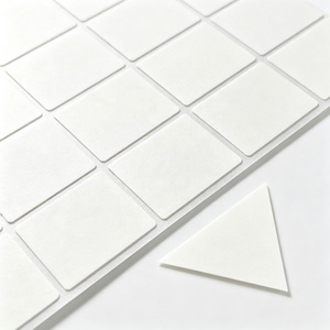Autocollants triangulaires personnalisés découpés sur mesure pour emballage de boîtes cadeaux, ruban adhésif double face en PET, vente en gros, directement de l'usine OEM - Product Image 2
