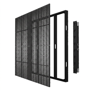 Panneau d'écran LED transparent en maille pour extérieur P3.91 P7.81 pour mur en verre - Product Image 1