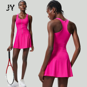 Joyyoung Factory Womens Clothing Sportswear <strong>Sexy</strong> Zip Tennis Dress Quick Dry <strong>Golf</strong> Dress Tennis Wear Gym Fitness Girls <strong>Outfits</strong> - Product Image 4