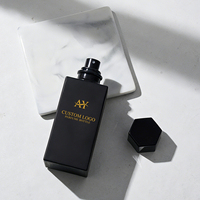 Boîte cadeau personnalisée de haute qualité, flacons de parfum vides de luxe de 30 ml, 50 ml, 100 ml, noirs, avec emballage