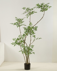 Planta Artificial Alta con Maceta para Decoración del Hogar, Planta Artificial Grande, Bambú Artificial, Decoración de Jardín y Exteriores - Product Image 5