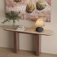 Table console moderne en bois massif haut de gamme pour entrée, salon, couloir et entrée