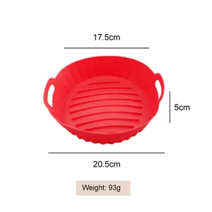 2024 thiết kế mới thực phẩm an toàn tái sử dụng không dính nồi chiên không khí giấy da Silicone, chịu nhiệt Silicone Nồi chiên không khí Thảm nồi