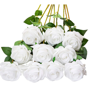 Rose artificielle en velours en gros pour la décoration de la maison, les mariages, les fêtes, les bouquets de mariée et les centres de table - Product Image 4