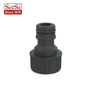 Seesa-manguera de agua de acoplamiento rápido, Conector de plástico de 1/2 "y 3/4" para sistemas de riego de jardín y granja