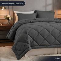 Couette matelassée en microfibre de polyester, design à points de couture, pour usage domestique, toutes saisons, luxueusement douce