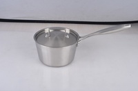 Ensemble de casseroles en acier inoxydable et aluminium de qualité supérieure, classique, sain et écologique, 4 pièces, comprenant une casserole, une cocotte et une poêle à frire