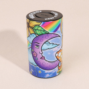 Wholesale <b>Storage</b> Plastic Can Cut Tobacco Moisturizing <b>Box</b> PP <b>Material</b> Digital Printing Press Moisture-Proof Herb <b>Storage</b> Can - Product Image 1