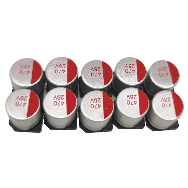 XUANSN Hot Selling Capacitors SMD 470UF 25V Aluminum Electrolytic Capacitor Manufacturer for Consumer Electronics