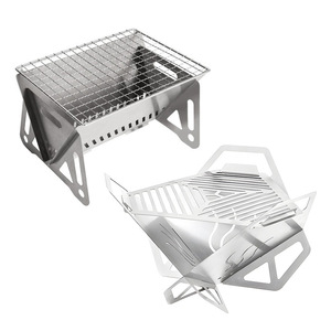 Parrilla de barbacoa de acero inoxidable, parrilla de barbacoa para exteriores, parrilla de barbacoa plegable, estufa portátil para exteriores, calentador - Product Image 5