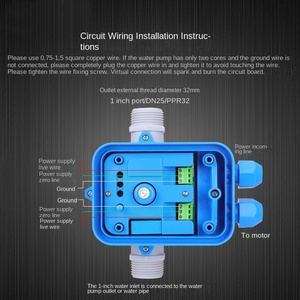 Contrôleur de pression de pompe à eau automatique professionnel interrupteur électronique interrupteur de contrôle de pression automatique Portable prise ue - Product Image 5