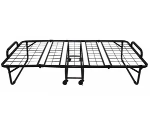工厂批发便宜节省空间的成人折叠床单人金属