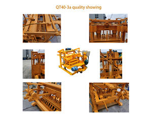 manuelle maschinen zur herstellung von massivziegeln in uganda qt40-3a vibrierende blockmaschine - Product Image 2