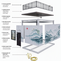 Conteneur maritime préfabriqué personnalisé pour KTV, maison mobile, bar mobile portable pour hôtel, bureau, bâtiment scolaire