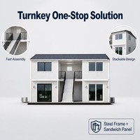 Maison préfabriquée en conteneur de 40 pieds à deux étages, écologique et durable, maison modulaire isolée personnalisée pour une habitation résidentielle