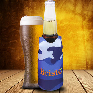 Ücretsiz baskılı logo soğutucu neopren bira kahve yeniden kullanılabilir yelek şekli olabilir şişe soğutucu - Product Image 2