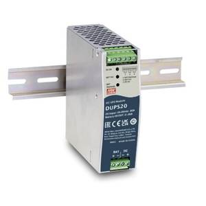 โมดูลสำรองไฟฟ้า Mean Well DUPS20 DC UPS 24V 20A เฟสเดียว สำหรับเครื่องมือวัด - Product Image 1