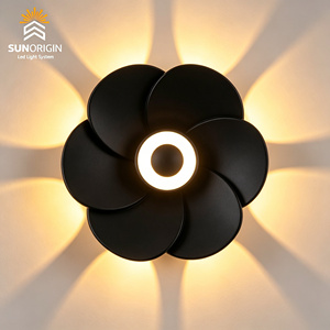 Applique murale LED en aluminium et verre trempé 6W/8W IP65, 360° 2700K Blanc chaud doux, étanche pour jardin et extérieur - Product Image 2