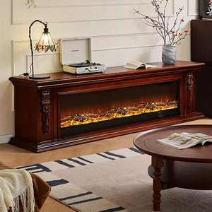All'ingrosso caminetti elettrici nordici fiamme in legno massello camino moderno Villa decorazione <span class=keywords><strong>soggiorno</strong></span> mobili - Product Image 5